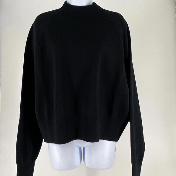 Cozy Black Copal Cashmere Mockneck Canada Goose Sweater - Picture 1 of 4